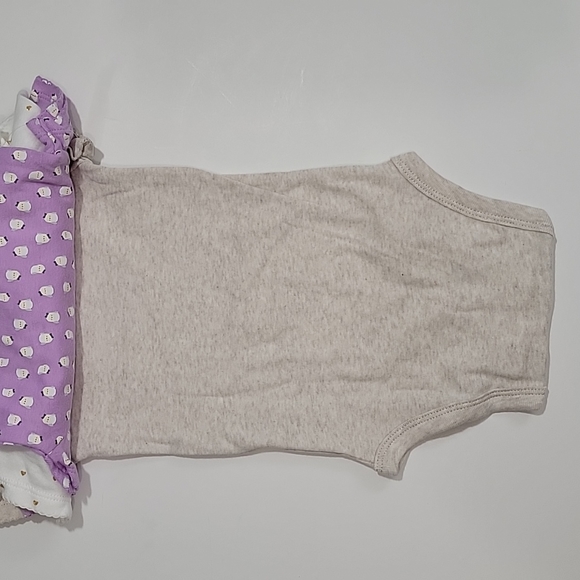 Carter's Just One You Purple Owls Set of 3 Body Suits - Picture 5 of 6